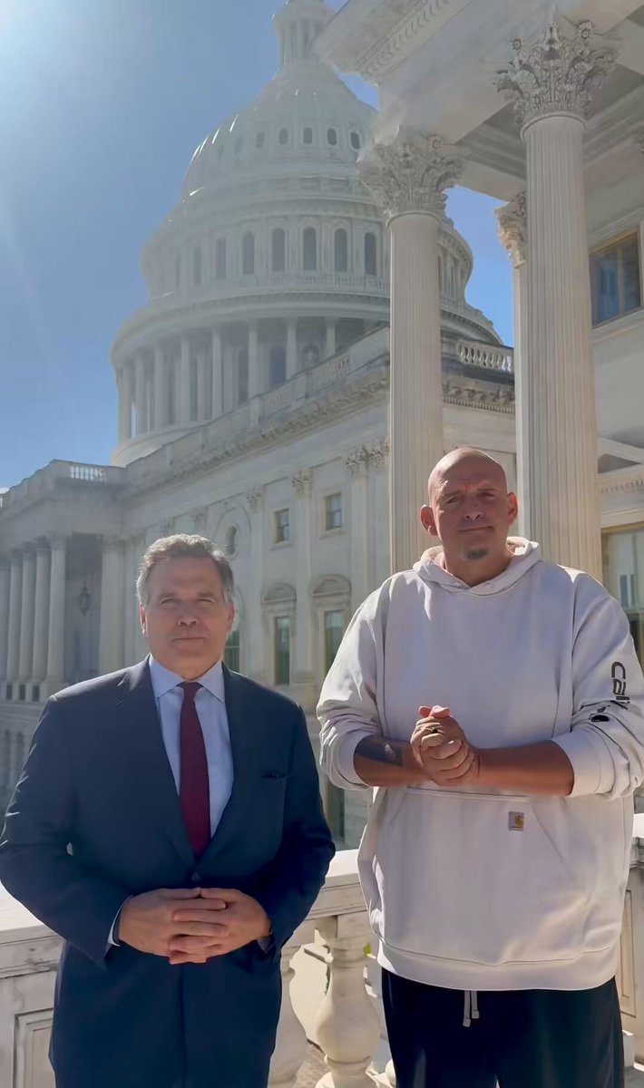 Image for the Tweet beginning: .@SenFettermanPA and I are here