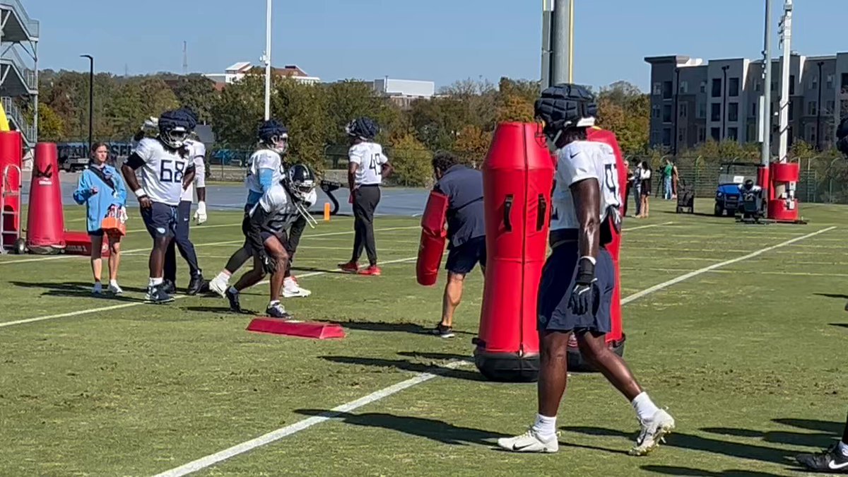 #Titans Kevin Winston at work on a Thursday. Dennard Wilson said his reps will increase after playing three defensive snaps last week. 