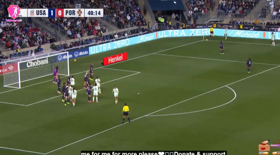 ⚽️ Diana Gomes marcou pela Seleção Nacional frente aos EUA.