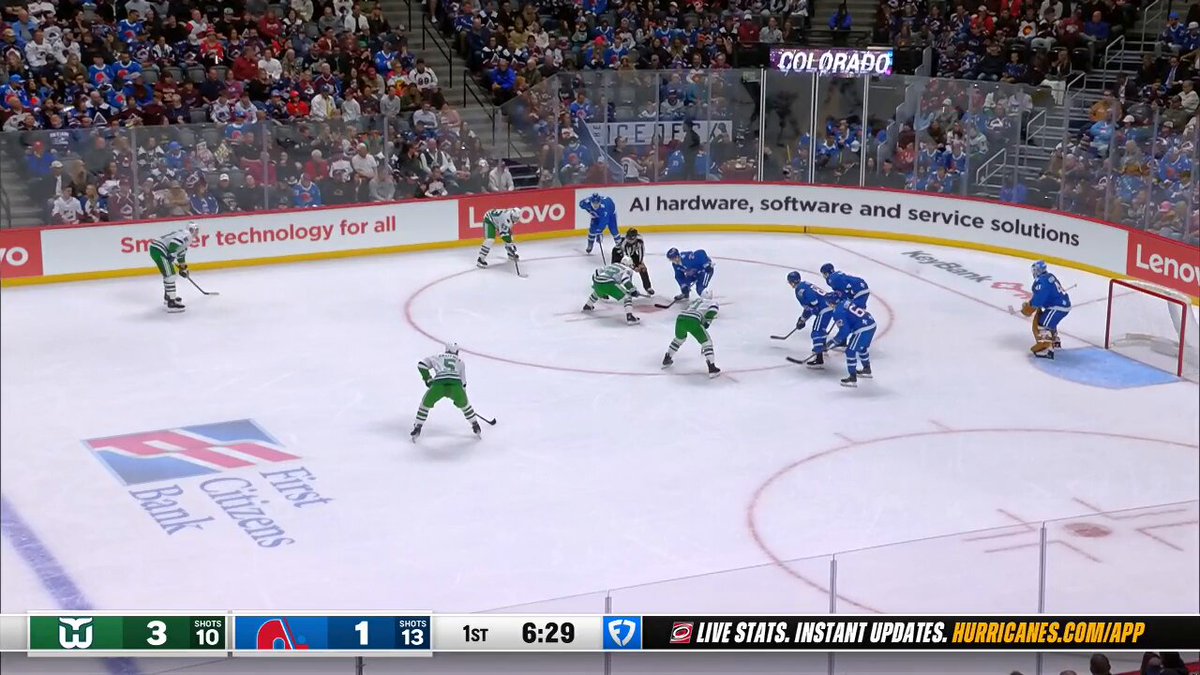 The #Canes may be down a few key pieces tonight, but those who are in the lineup came to play.

Some simple yet effective pressure from Taylor Hall leads to a goal. 
