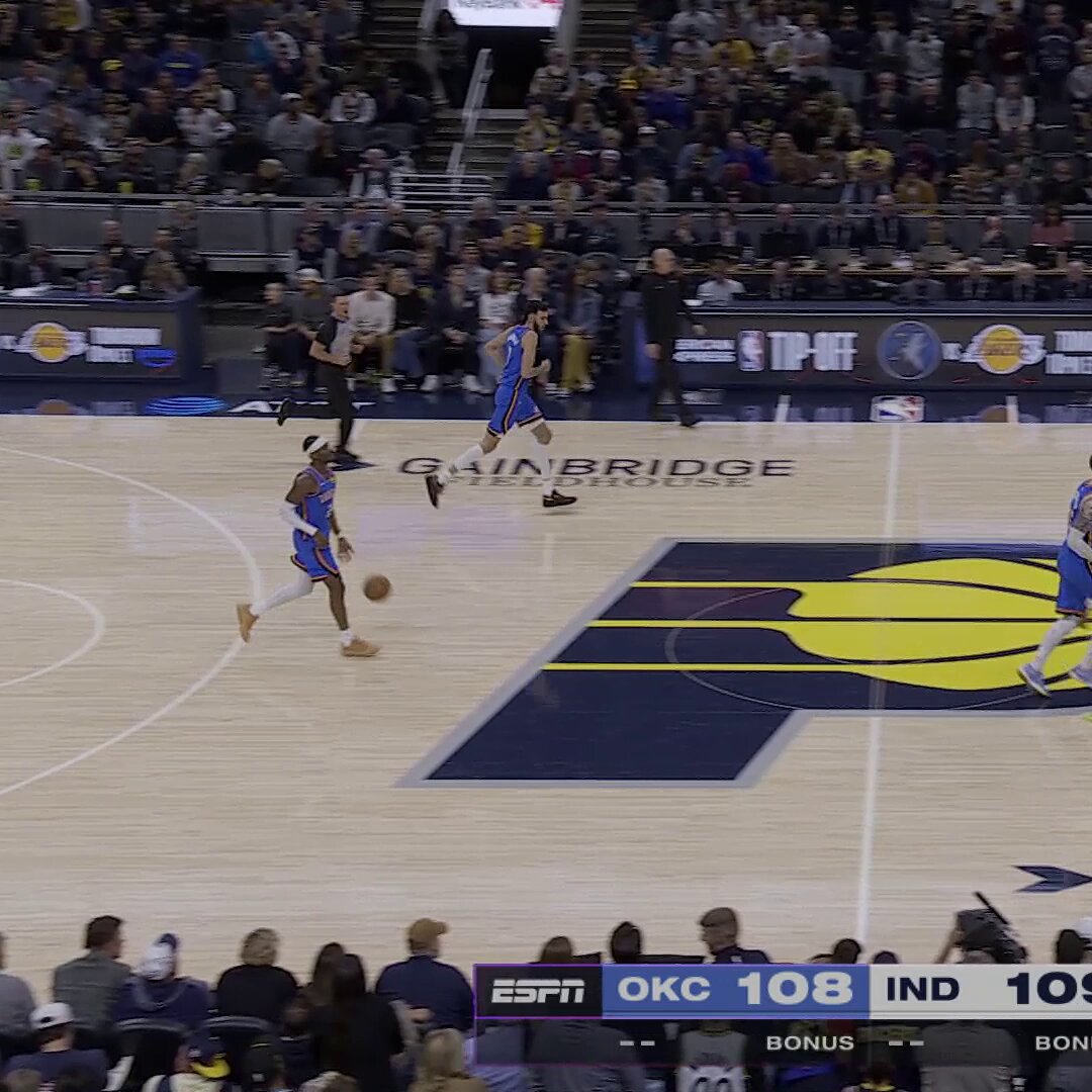 SGA GIVES OKC THE LEAD.

PASCAL SIAKAM FORCES OT.

BENN MATHURIN FORCES 2OT.

SGA'S CLUTCH PLAYMAKING SEALS IT.

The rematch of the 2025 NBA Finals tonight?

Spectacular 🍿 