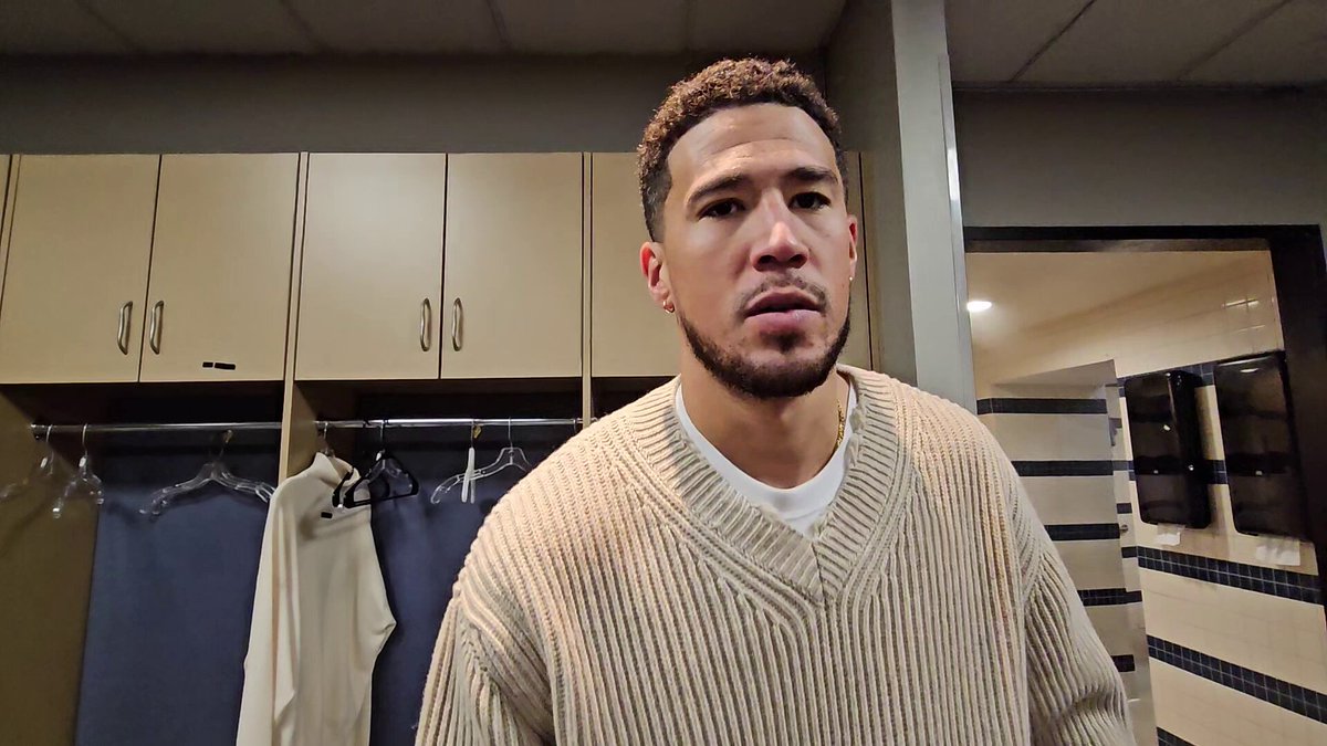 Devin Booker on drawing a technical foul in 4th quarter: "The ball was off Cam (Johnson's) foot in the first place. So just a compound mistake. He said he didn't see it. If you didn't see it, then ask for help. Don't just say it was out on us." 
On his 31 points, 7 assists and 9 turnovers (ties career high): "Just careless with the ball. Those could be more shot attempts. Still gauging it out. Still learning our spacing and just developing that chemistry."
On Oso Ighodaro matchup with Nikola Jokic: "Obviously a tough coverage. Probably the toughest in the league. I'm proud of O the way that he fought. He got Joker out of character a little bit. That says a lot. He was playing hard every possession. That's important." #Suns #MileHighBasketball