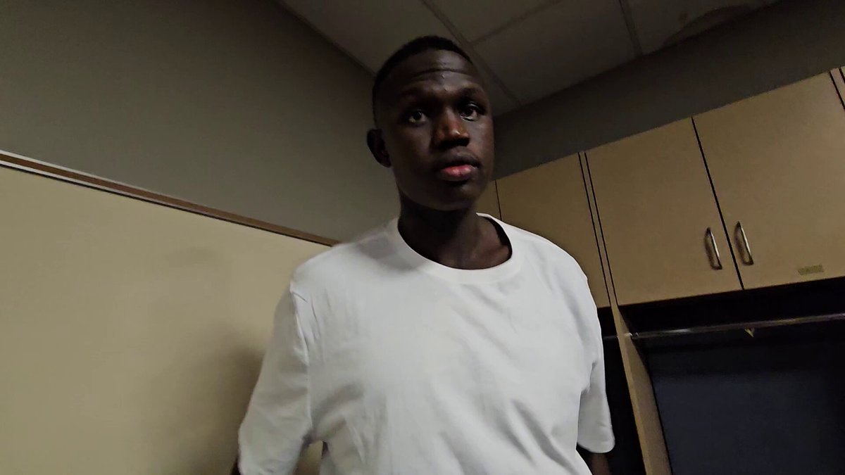 Suns rookie Khaman Maluach on scoring first NBA points and first NBA field goal during road trip: "A blessing. I'm happy, grateful. It's just a process."
On scoring after Peyton Watson dunked on him: "I just let it go. At that point, there's nothing you can do about it. It's just next play mentality."
On playing against Nikola Jokic: "It's crazy." #Suns