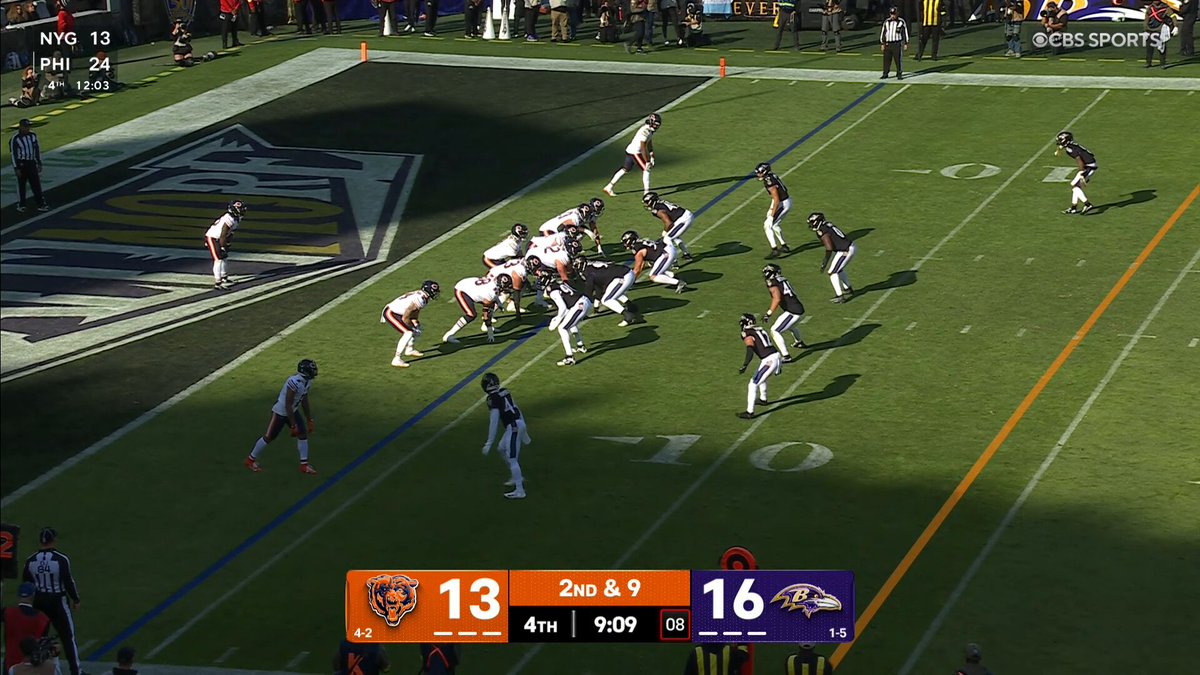 The Bears are in trouble in Baltimore...

(via @Ravens)
 