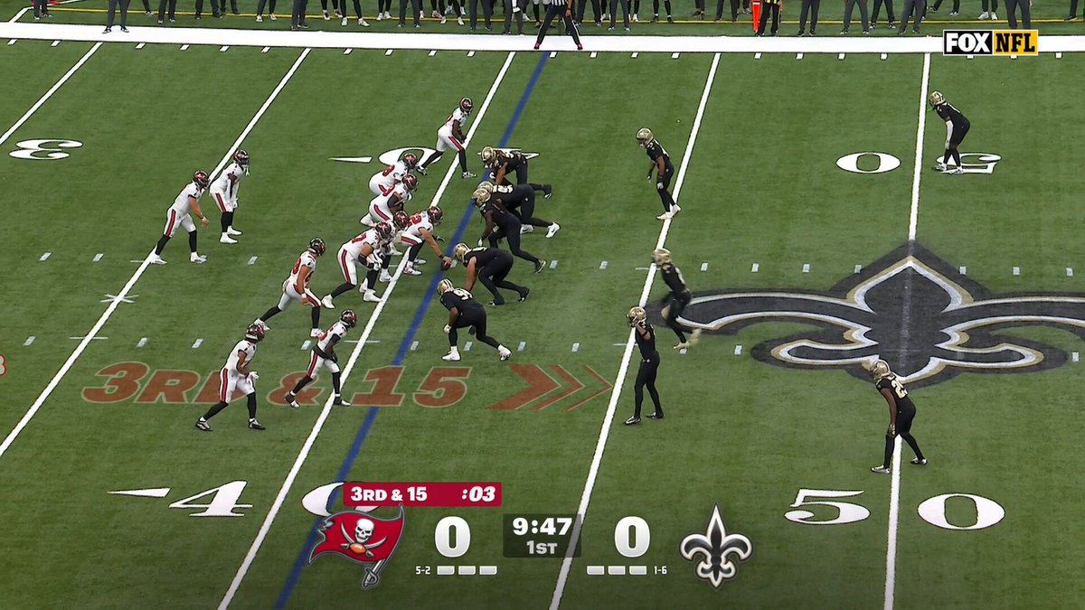 About 4 Saints got in there for the SACK on third down

📺 FOX 