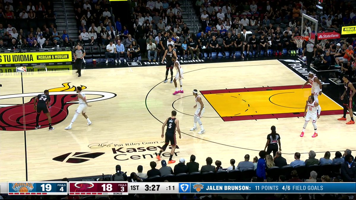 13 1Q points for Norman Powell 👀
Miami leads at home on NBA League Pass!