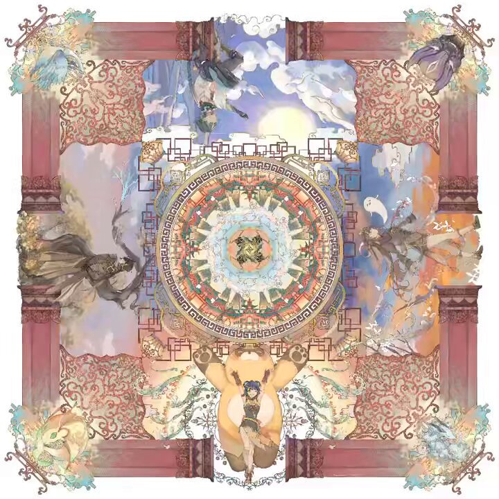 色絵 蒲公英文様 Ki-Yan Works】LaLaLaの襖絵 青蓮院門跡 華頂殿の襖絵との出会い