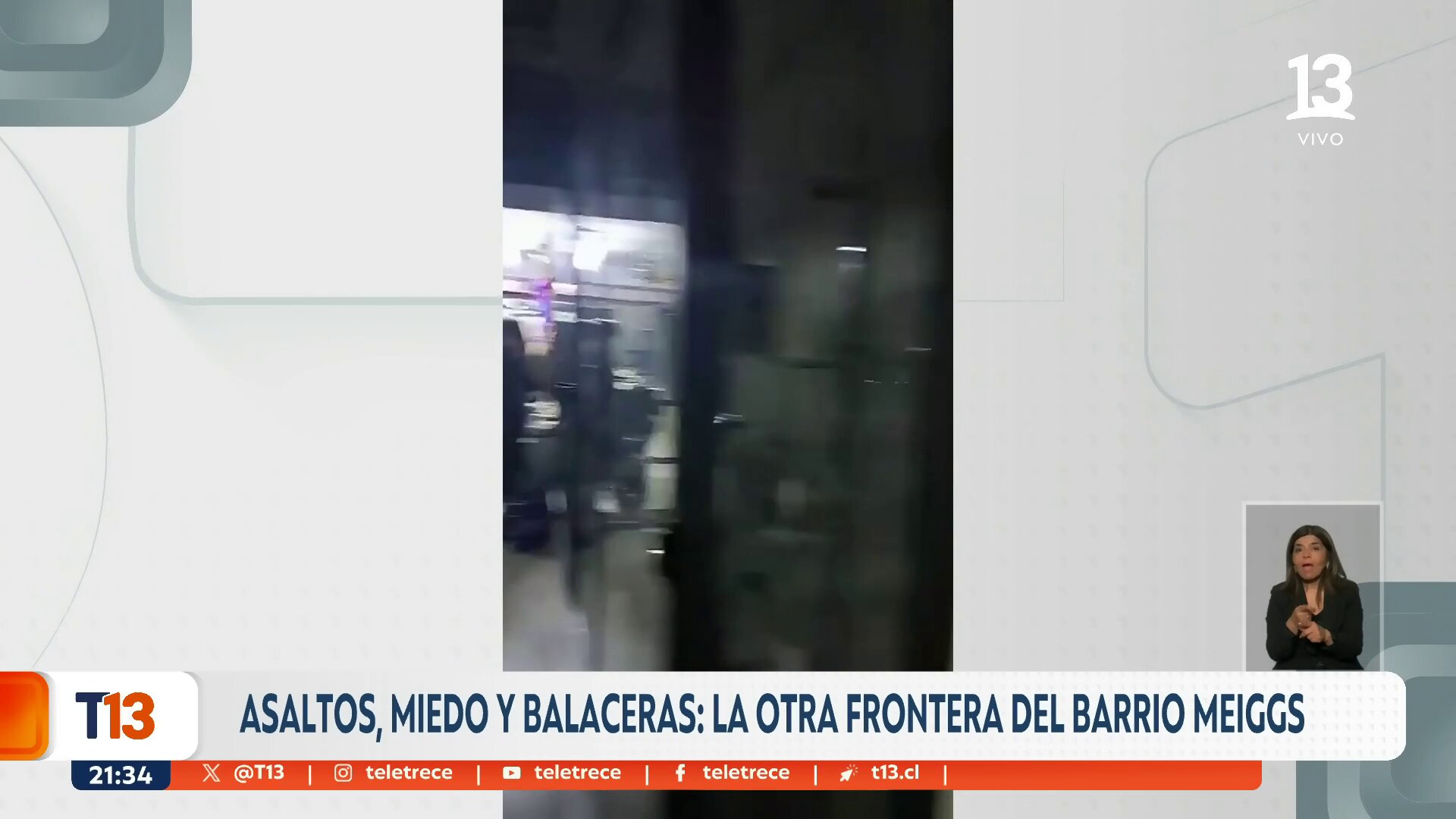 Asaltos, miedo y balaceras: la otra frontera del Barrio Meiggs
EN VIVO #T13Central »
