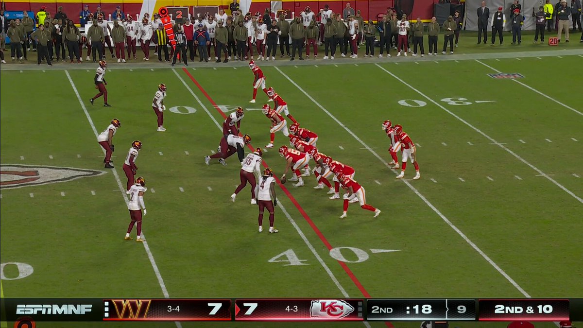 Not on @TreyAmos21's watch 🚫
📺 #WASvsKC ESPN/ABC