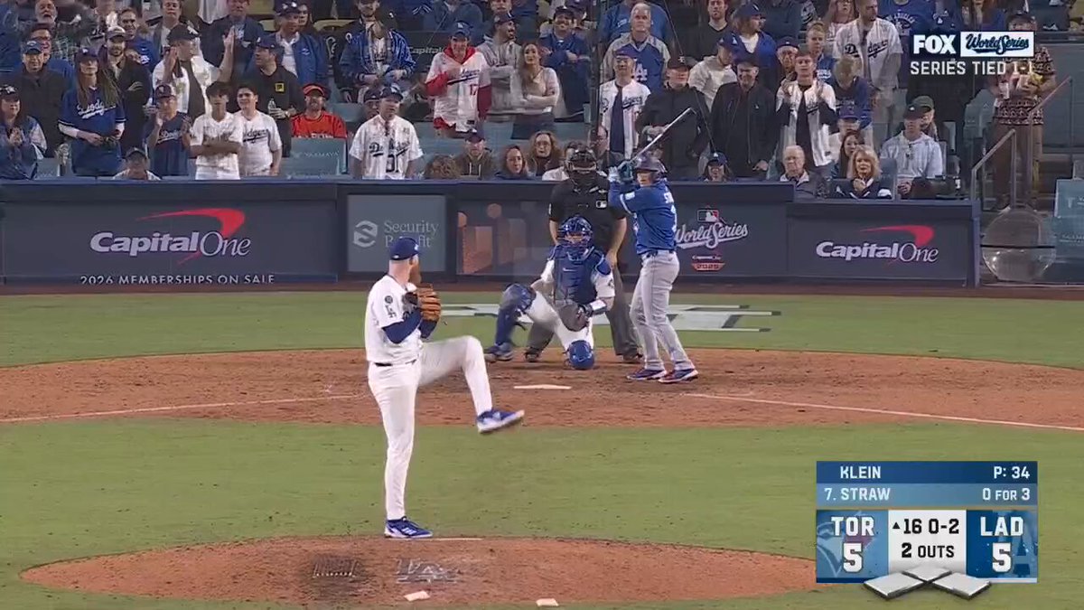 The Dodgers bullpen has thrown nine consecutive scoreless innings! #WorldSeries