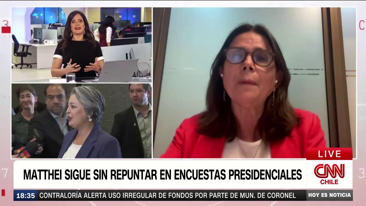 #HoyEsNoticiaCNN | Ximena Ossandón, diputada RN, por desempeño de Matthei en debate televisivo: "Si pega la critican, si no pega también la critican"
@matiburgos