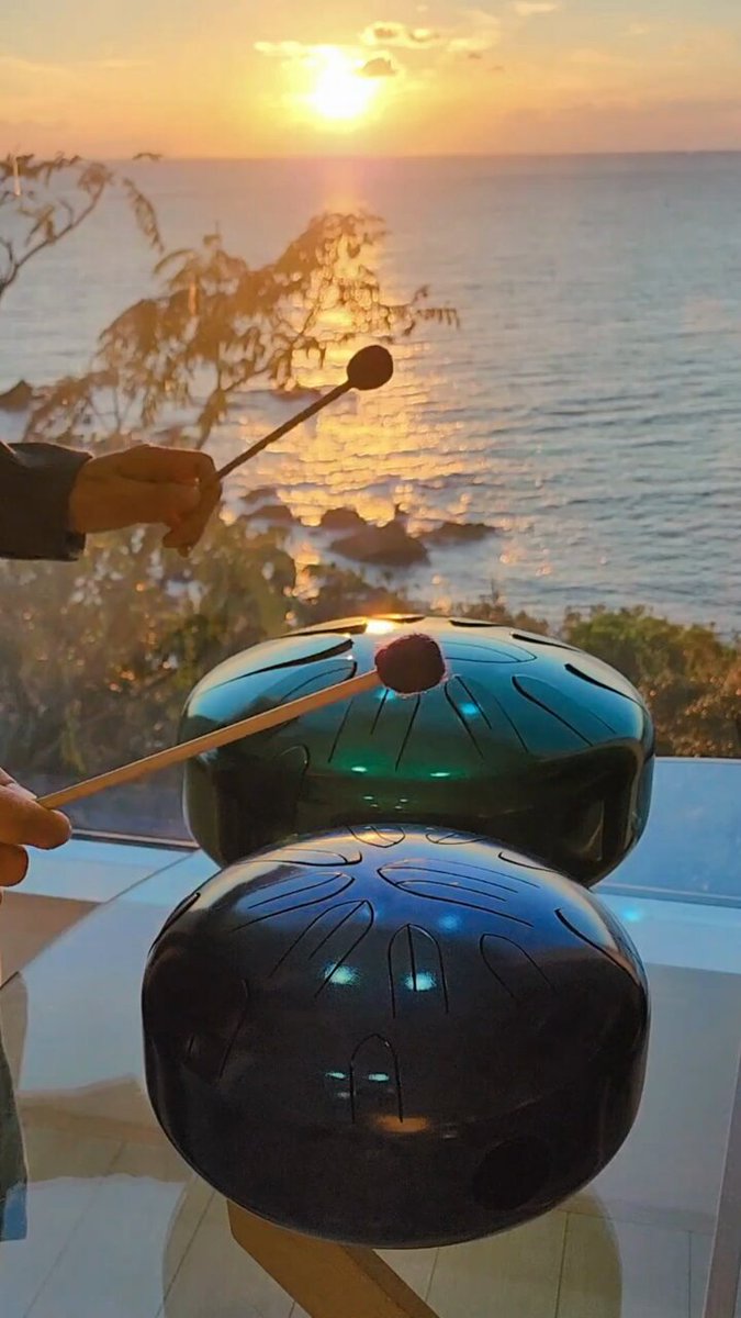 クリスタルハープ▪️クリスタル▪️石英ガラス▪️さざなみドラム▪️ケース付き さざなみクリスタルハープ / クリスタルライアー - さざなみ楽器工房