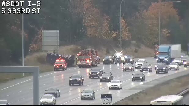 Noticias de transporte de Seattle 4 En la I-5 en dirección sur, justo al sur de S