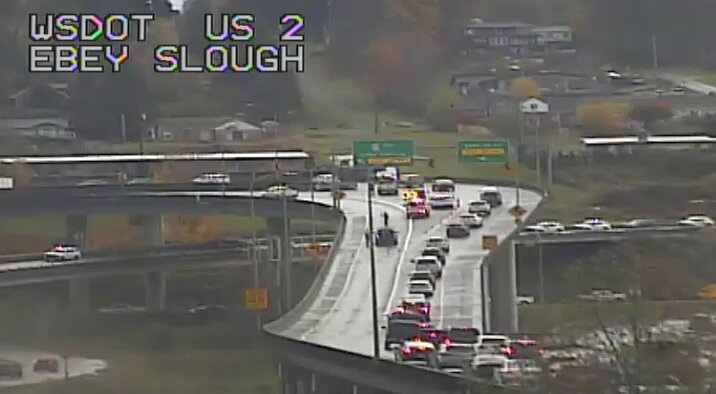 업데이트 2: 사고로 인해 SR 204(MP 2)에 있는 US 2의 모든 서쪽 방향