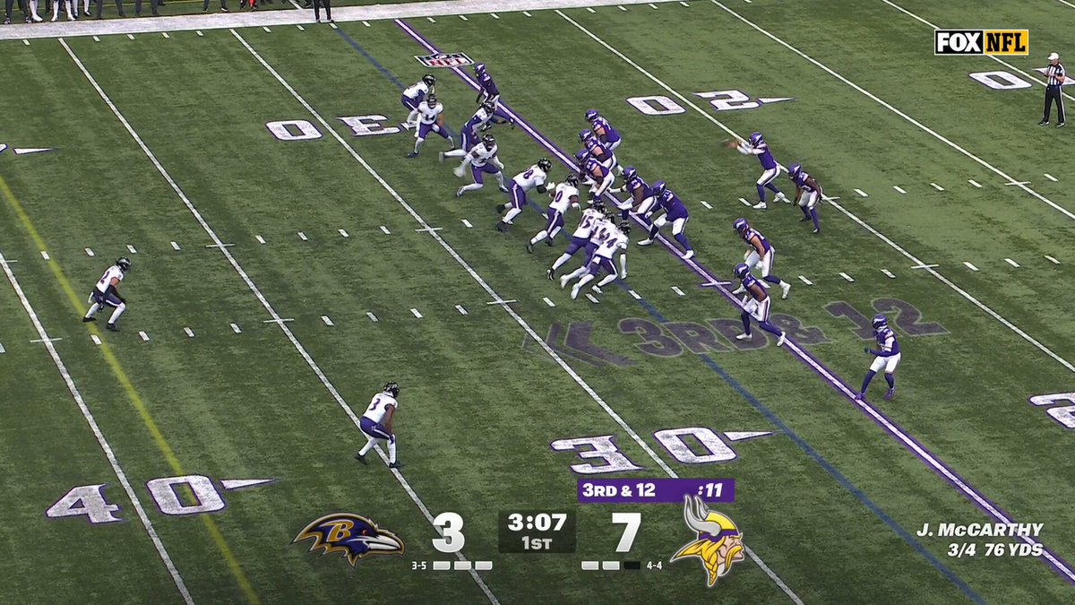 Vikings really tried the Jefferson to McCarthy double-pass and it almost got them a first down 👀

(via@NFL)
