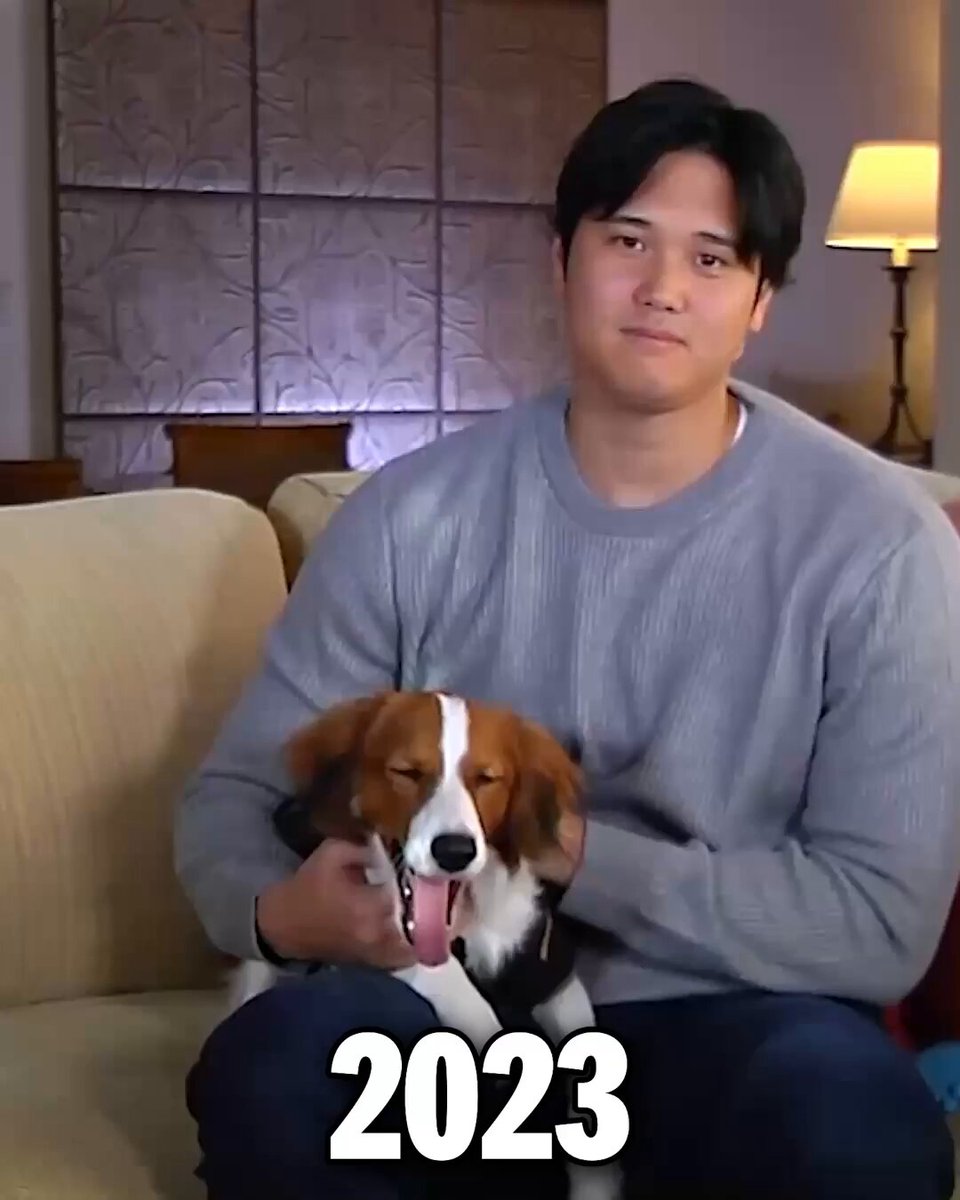 大谷翔平選手3年連続MVPおめでとうございます🎊👏 デコピンも3年連続で