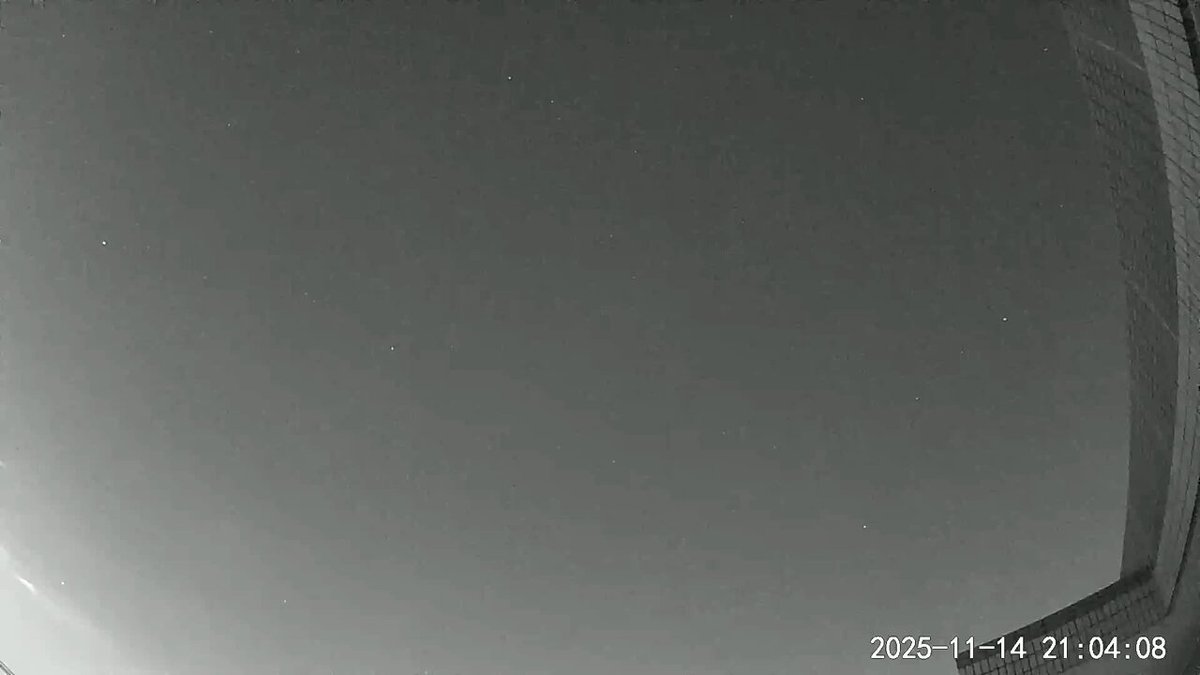 7.8(流星)土曜 昨晩(2025/11/114-15 JST)、東京杉並の南東の空で検出した流星は1個で
