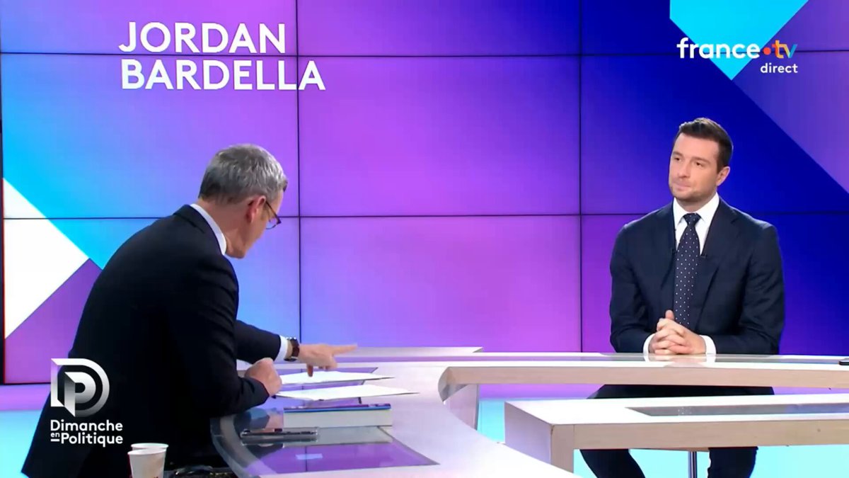 Jordan Bardella sur France 3