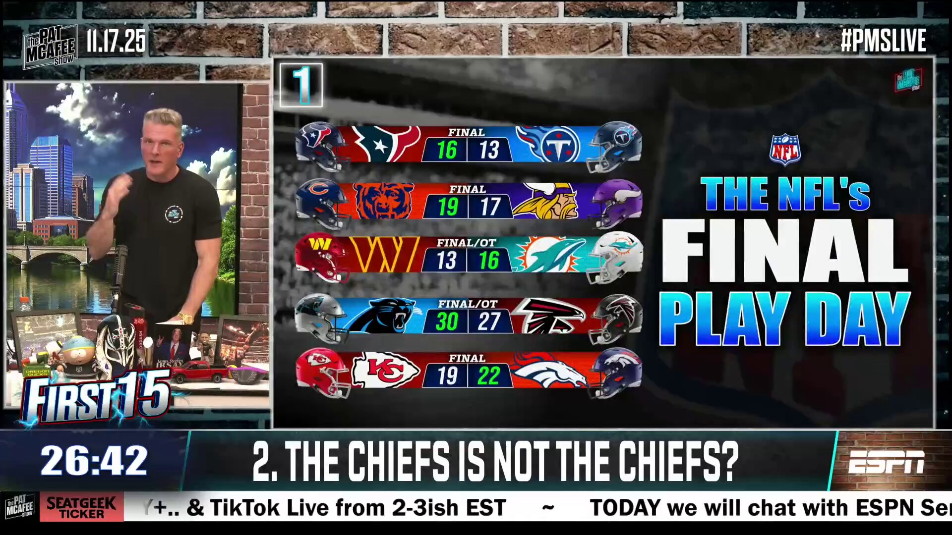 Pat McAfee (@PatMcAfeeShow) on X