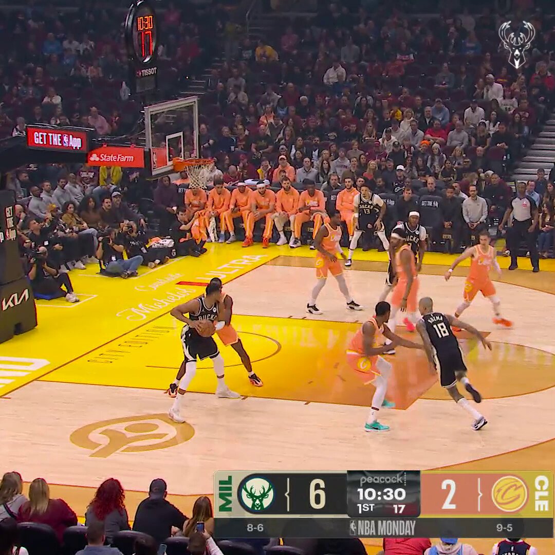 Some early Giannis bully ball. 😤 