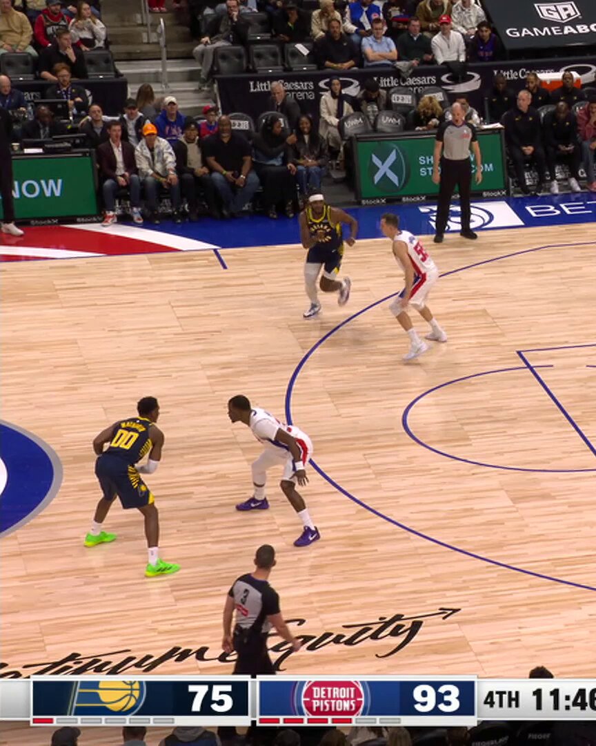 back-to-back triple's for Bennedict Mathurin 🔥 