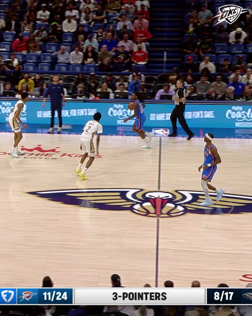 Two dunks, two impressive Shai dimes ⚡️ 