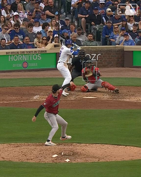 One of the craziest games of the year!

Bottom 7th: Cubs score 5
Top 8th: D-backs score 10
Bottom 8th: Cubs score 6

Relive the April 18th mayhem from Wrigley Field coming up at 3pm ET on MLB Network. 