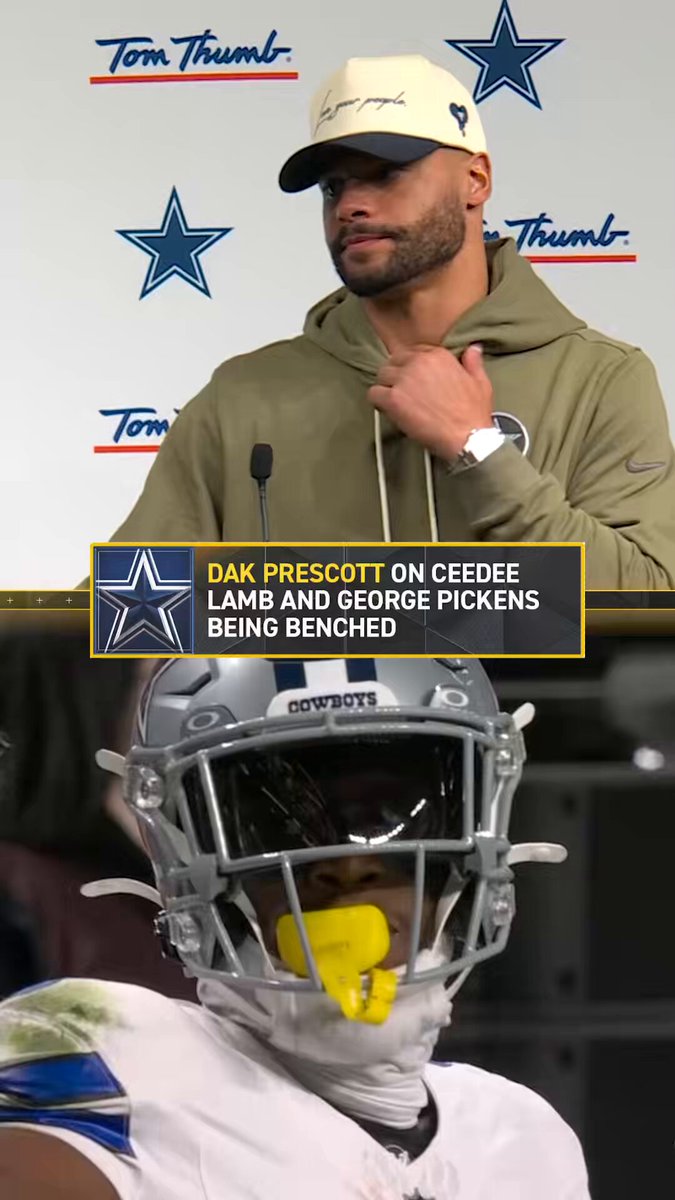Dak Prescott shared his thoughts on CeeDee Lamb and George Pickens being benched for the first drive ⬇️

(via @dallascowboys) 