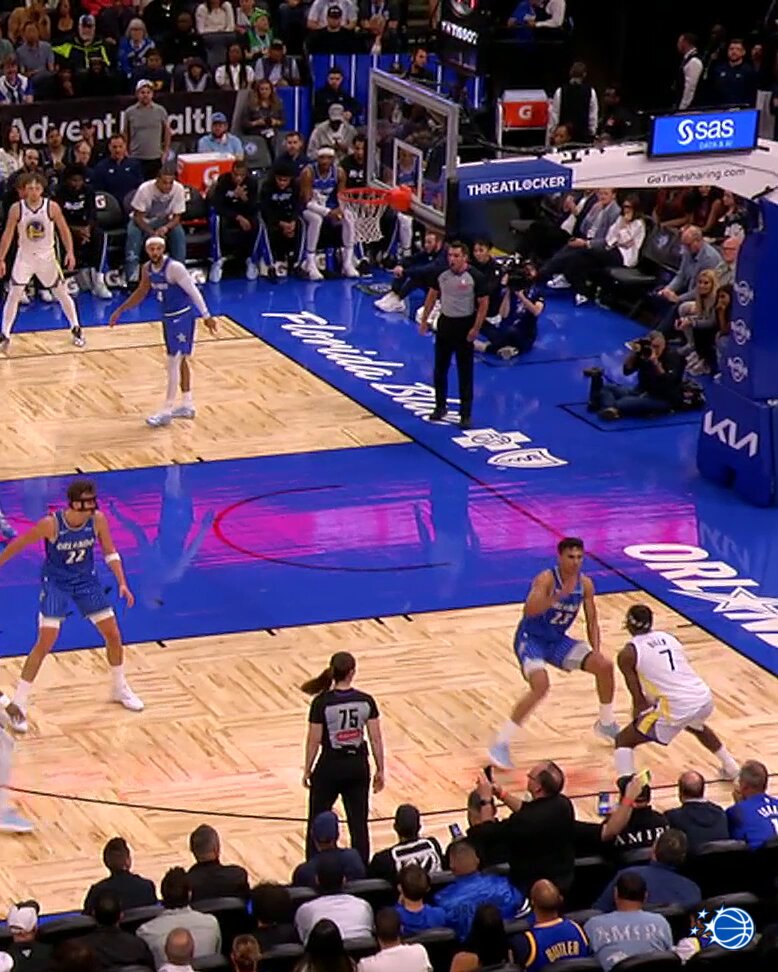 Goga Bitadze with the block 
Goga Bitadze with the slam 😤 