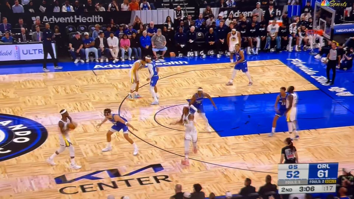 Just when teams think they know how to defend the low post split, Curry cuts back door and to weakside corner, Butler is up next to run the split, and HE cuts backdoor. Bane should know better to help 1 pass away off Curry in the corner 