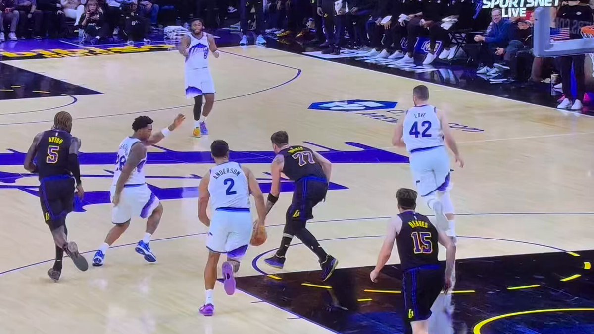 Luka is the pinball tonight, which happens when the other team is intent on stopping him. He's okay. 