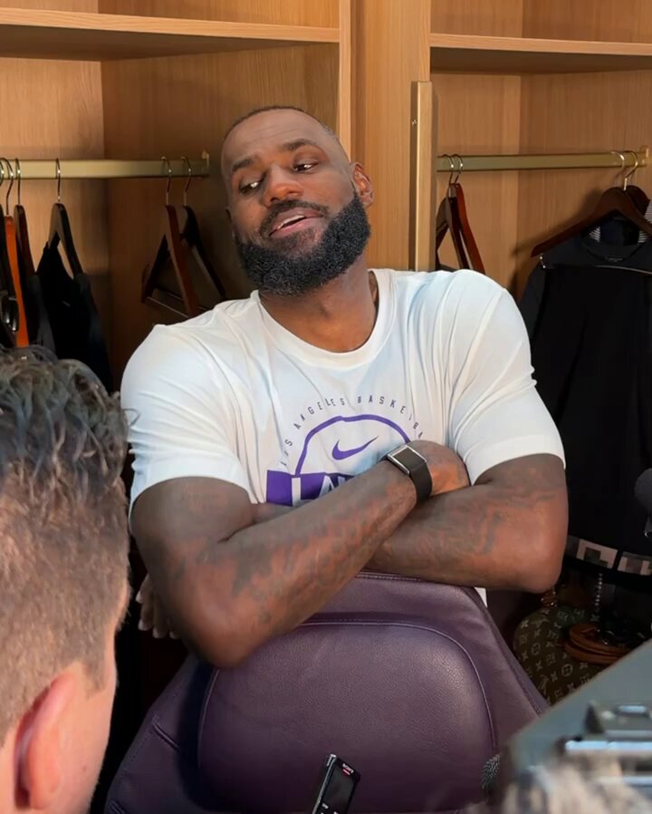 LeBron James on if he can reflect on his latest accomplishment, beginning Season 23 in the NBA:

“You just made my back hurt.” 😂  
