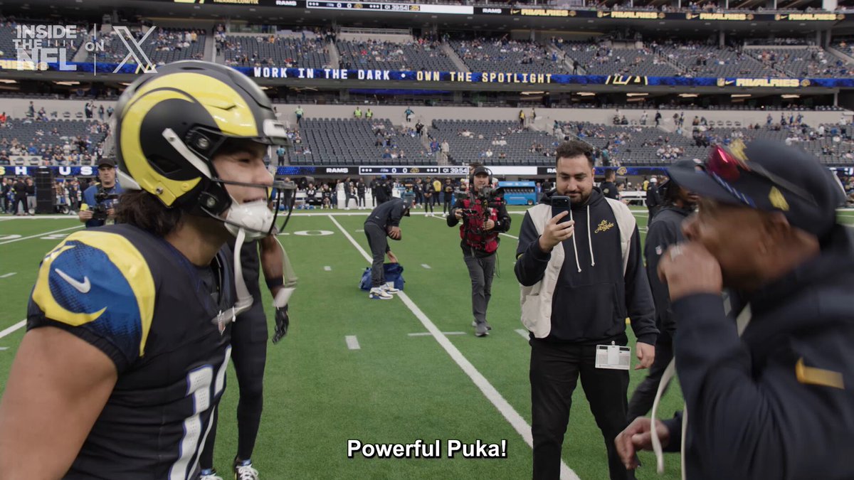.@RamsNFL WR Coach Yarbs brings UNREAL ENERGY 🗣️🔥

@insidetheNFL Week 11 Mic'd Up on X 