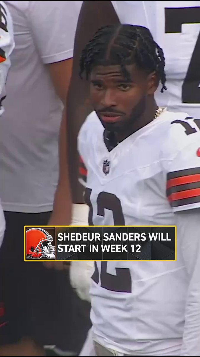 The Browns announce Shedeur Sanders will start at QB vs the Raiders on Sunday. 