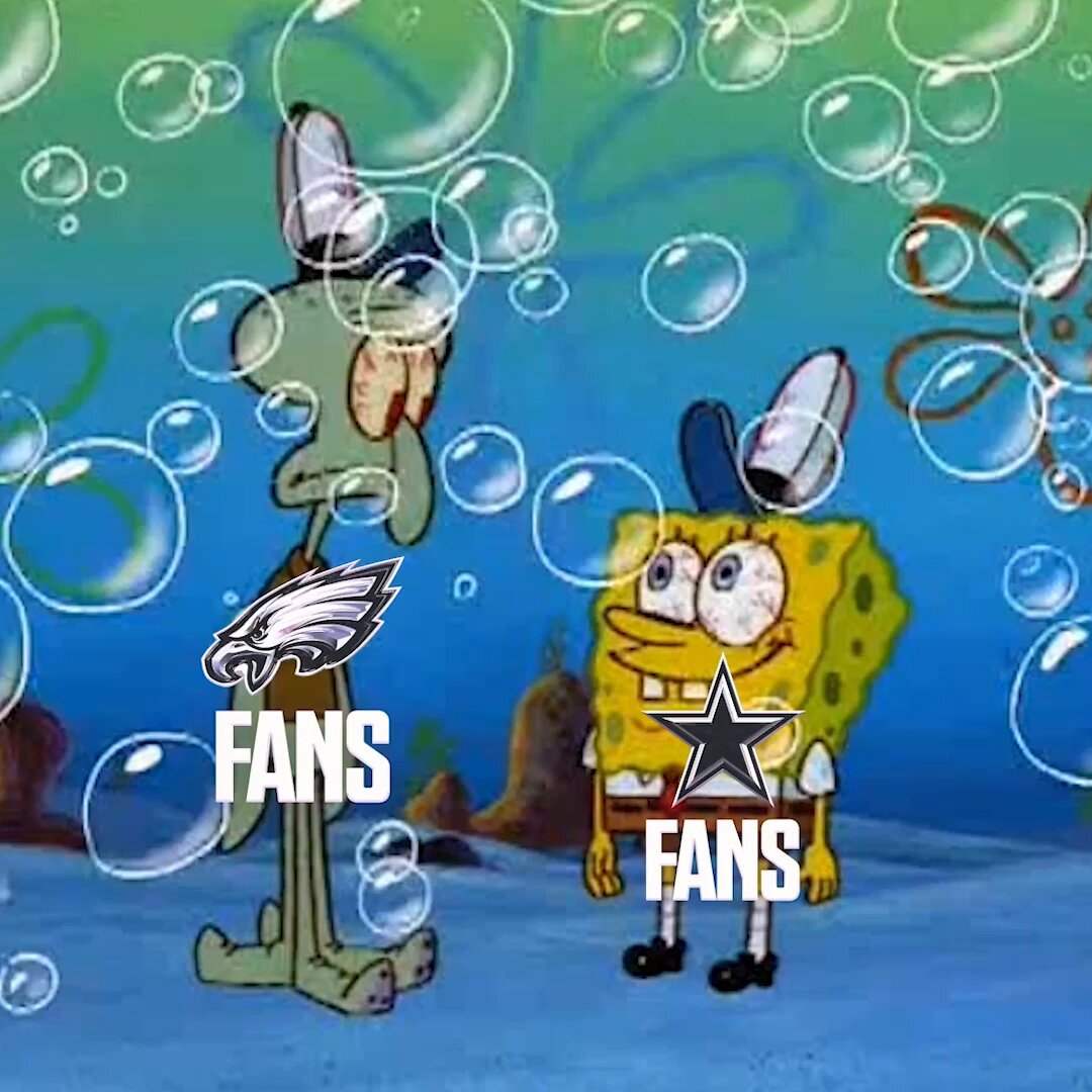 Eagles and Cowboys fans trying to keep things civil before tomorrow 