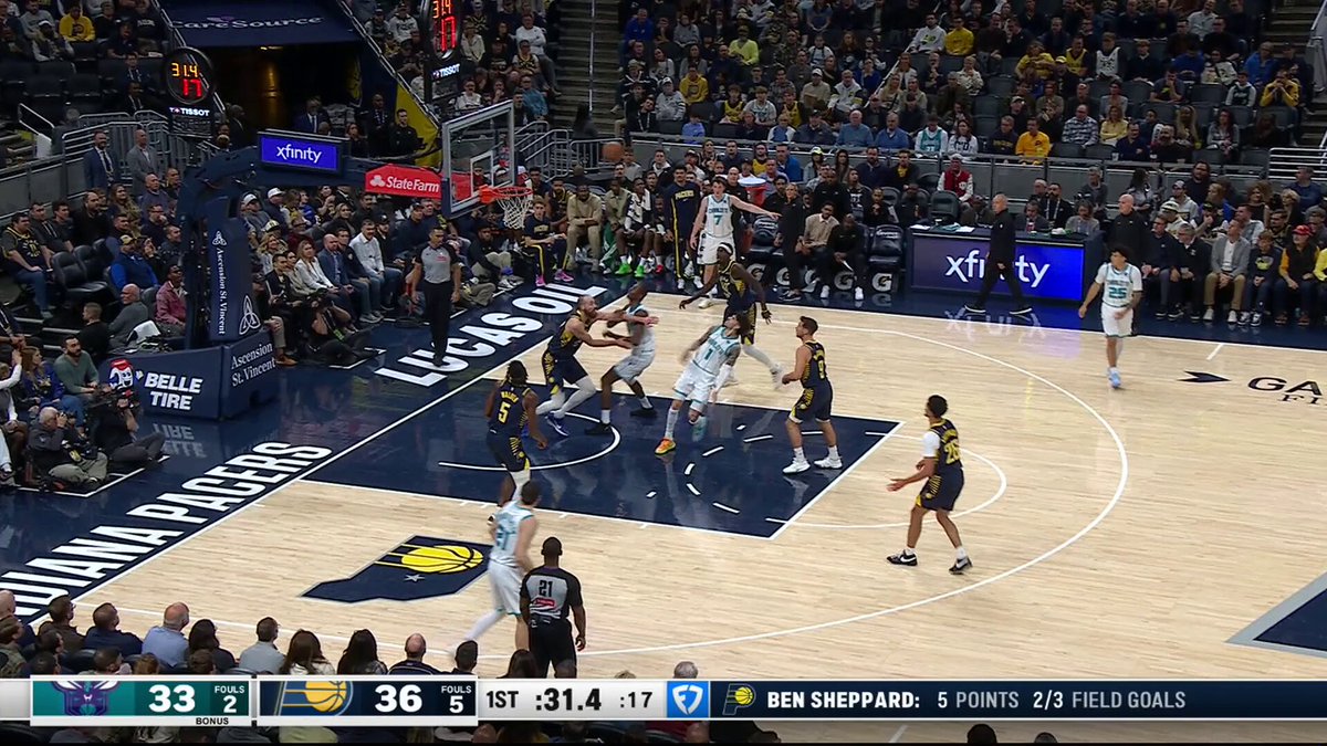 the Ben Sheppard fan club was loving his fastbreak finish off the crosscourt pass from T.J. McConnell 🔥 