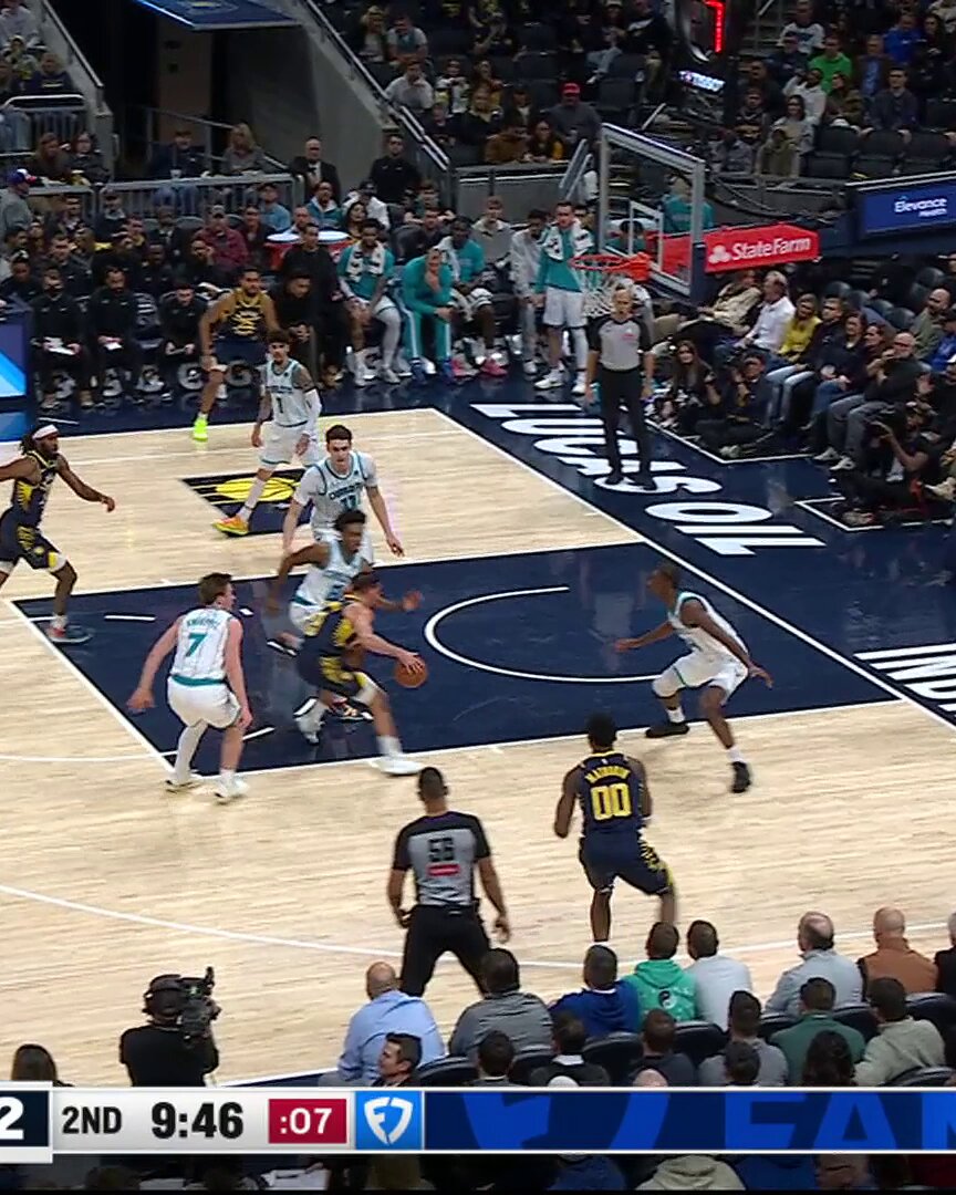 Pascal Siakam got this WILD shot to go to beat the shot clock 🤯 