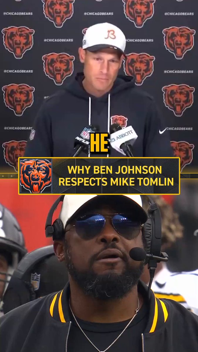 Ben Johnson has nothing but respect for Mike Tomlin 🤝

(via @ChicagoBears) 