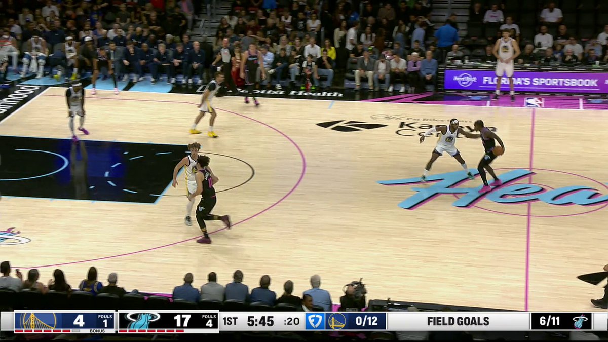 HOT START FOR THE HEAT.

Norman Powell caps a 20-4 Miami run 🔥 
