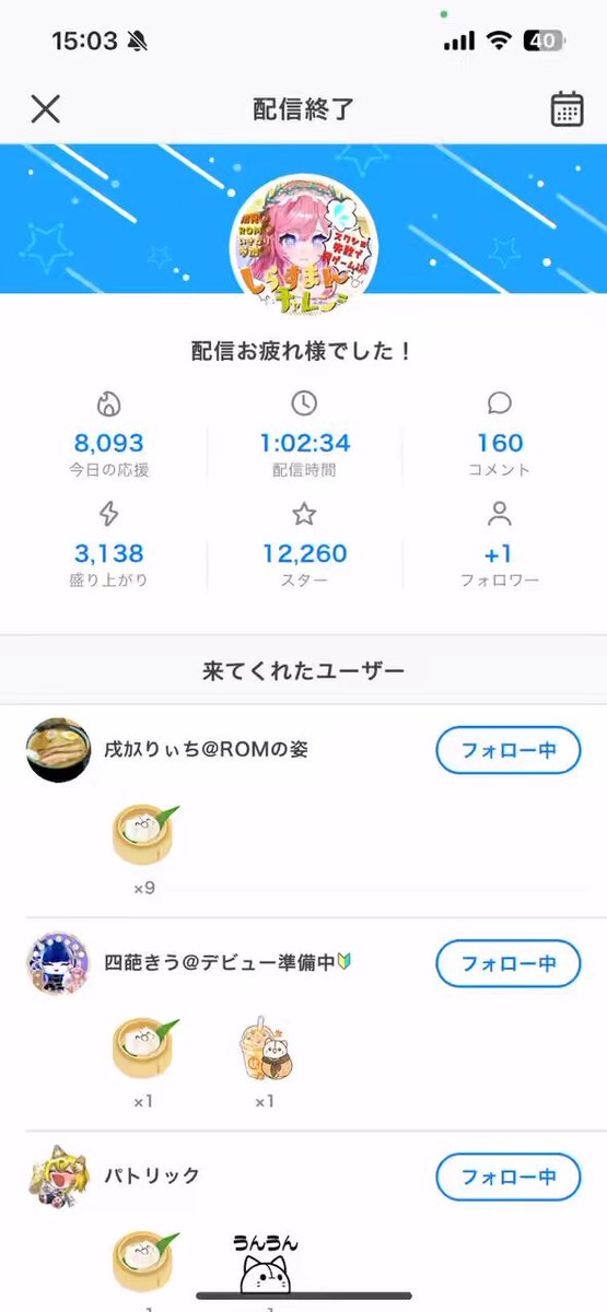 ここ降臨 先日のガチイベ中のしらチャレ勝敗とリザルトまとめました