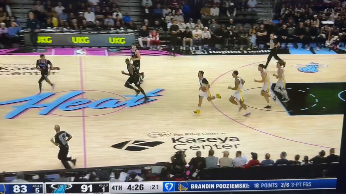 Without their starters, the Warriors are hanging in there on the road, 2nd of a back to back. We'll see if they have energy left. 