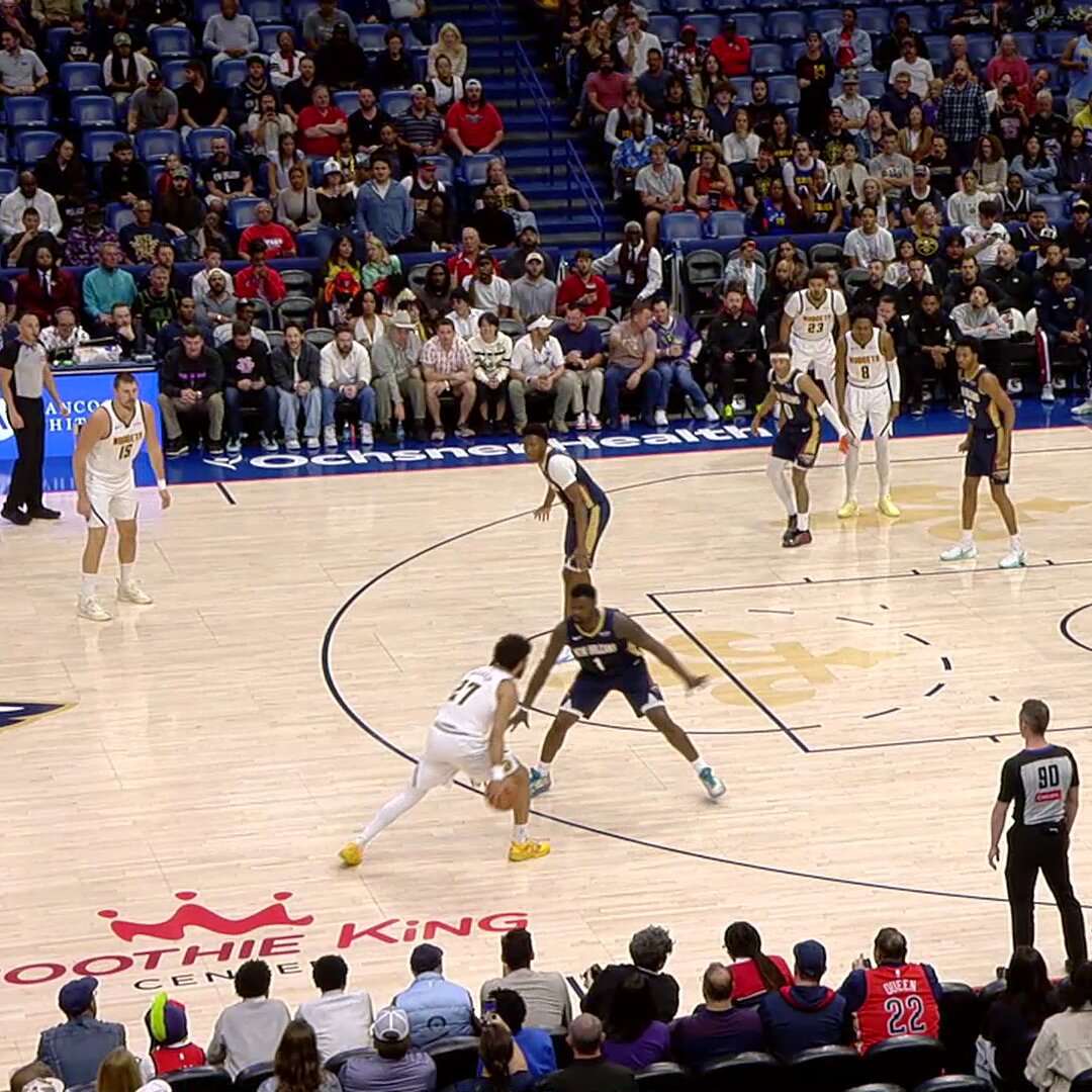 Peyton Watson SHINED in Denver's win over New Orleans:

⚒️ 32 PTS (career-high)
⚒️ 12 REB
⚒️ 5-9 3PM
⚒️ 13-19 FGM 