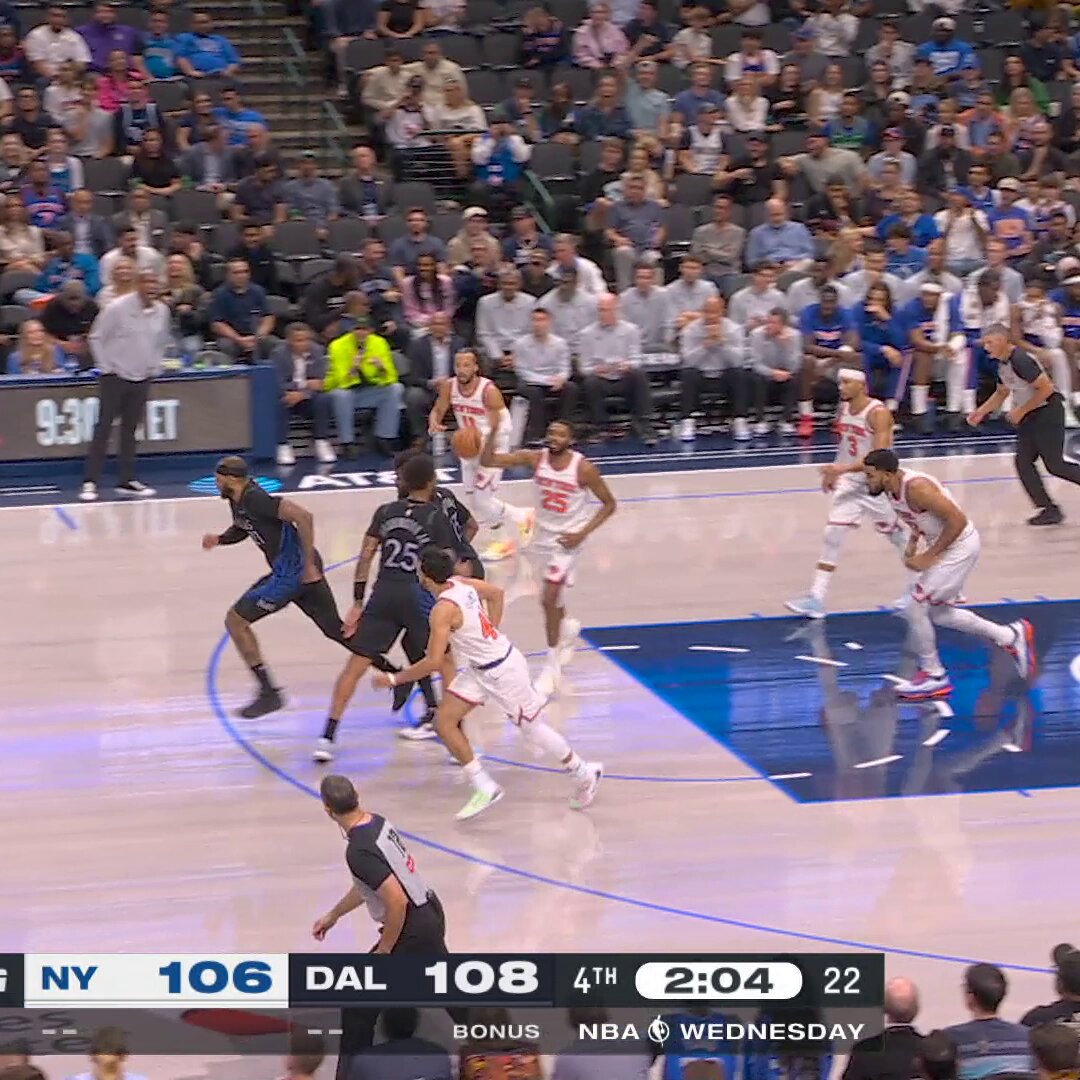 New York vs. Dallas came down to the wire tonight!

💥 Landry Shamet hits back-to-back triples
💥 P.J. Washington brings Dallas within 1
💥 Jalen Brunson puts New York up 2
💥 Knicks secure the defensive stop 