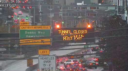 SR 99 Tunnel CLOSED - Power Outage