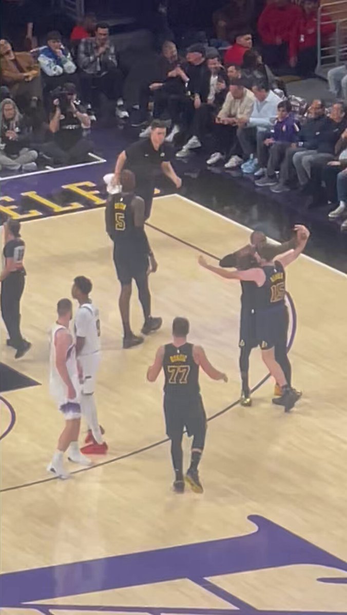 LeBron left Luka hanging 👀

Tension building up in LA? 