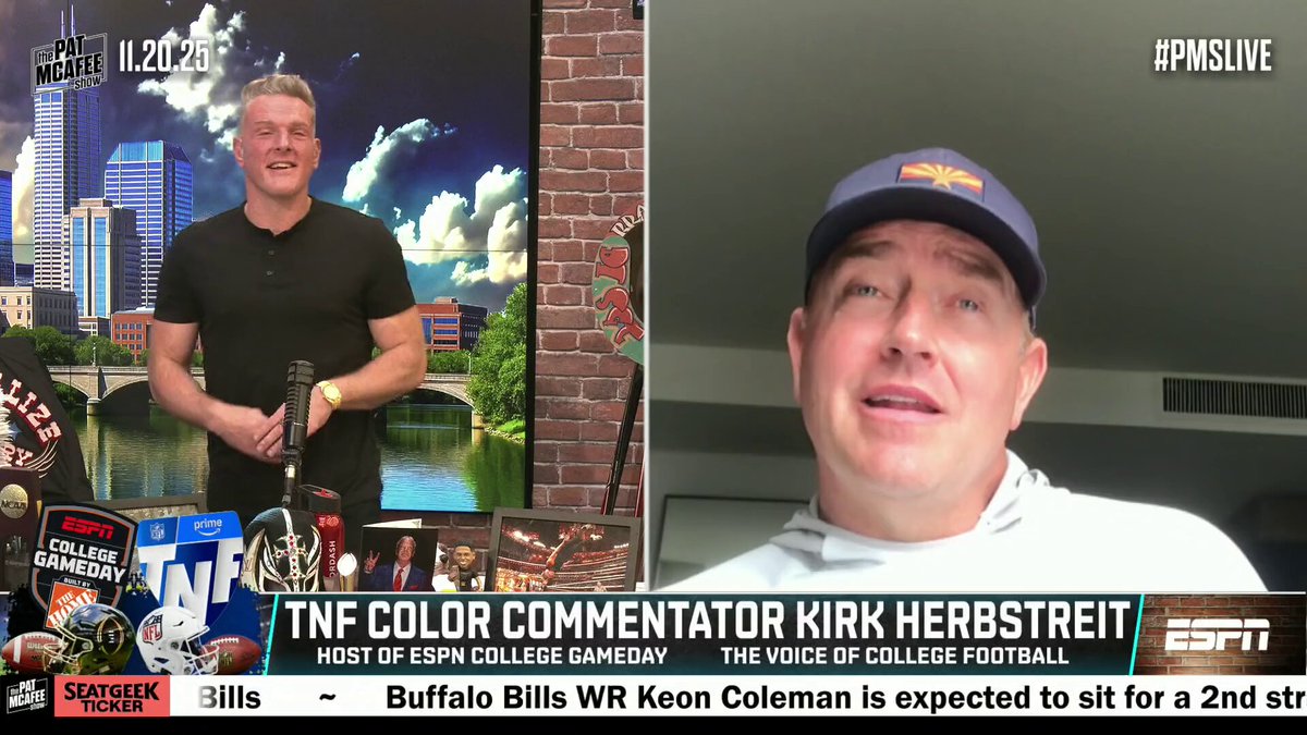 "Whether it's fool's gold or not, [the Patriots] are probably going to be the No. 1 seed."

—@KirkHerbstreit on the Patriots being a tough team to beat 👀 