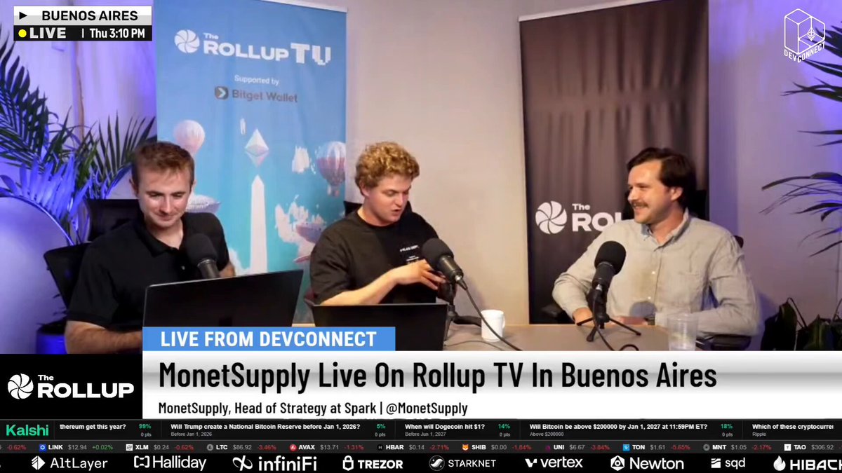 MonetSupply 在 Devconnect 布宜诺斯艾利斯的 Rollup TV 上