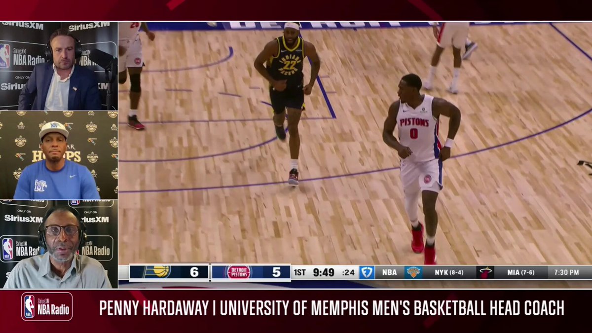 “He just has a bright future!” 👏

Penny Hardaway joined @TermineRadio and @Jumpshot8 on @SIRIUSXM's NBA Today to discuss Jalen Duren’s rise with the Pistons this season! 
