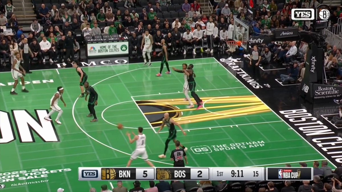 Egor Demin in tonight's first half:

9 points
5 rebounds
5 assists
0 turnovers
4/8 FG
+17

The Nets lead the Celtics 62-53. 