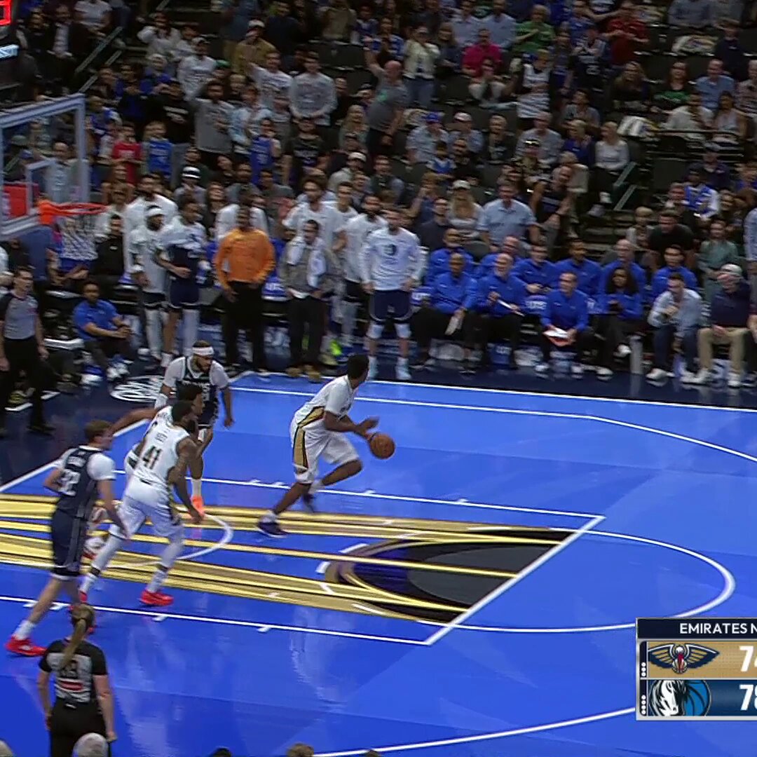 Another WILD assist for Derik Queen 😤

That's 10 on the night for the rookie!  